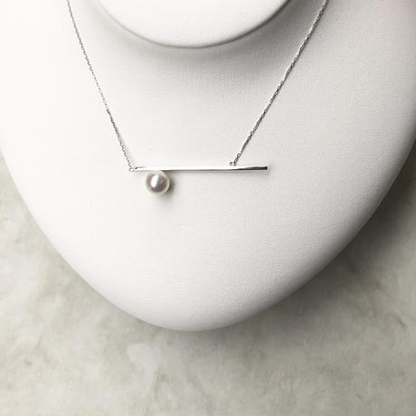 Silver / Border line necklace